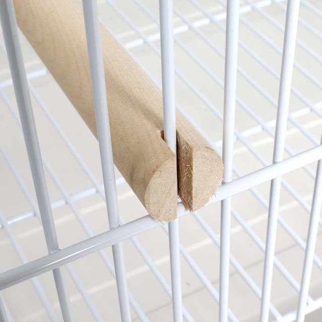 Liberta Large Folding Parrot Travel Cage White - Image 7