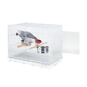 Liberta Large Folding Parrot Travel Cage White
